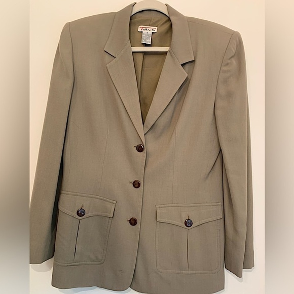 Talbots ~ Taupe Blazer Size 8